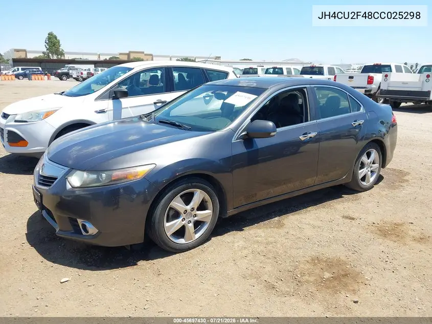 2012 Acura Tsx 2.4 VIN: JH4CU2F48CC025298 Lot: 45697430