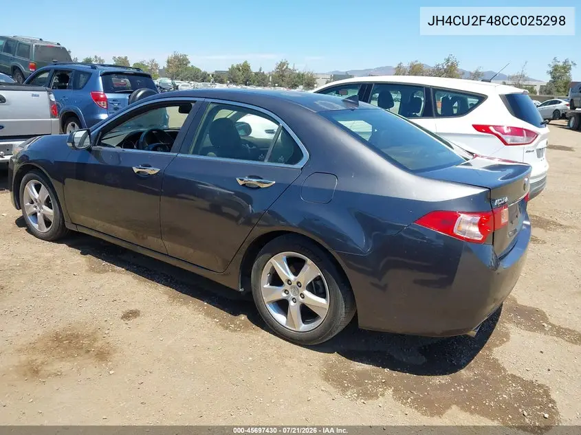 2012 Acura Tsx 2.4 VIN: JH4CU2F48CC025298 Lot: 45697430