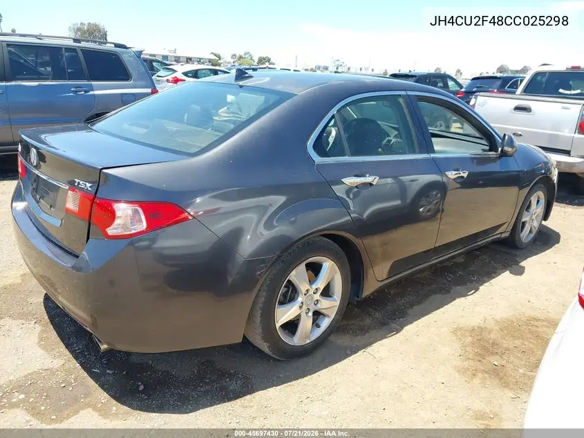 2012 Acura Tsx 2.4 VIN: JH4CU2F48CC025298 Lot: 45697430