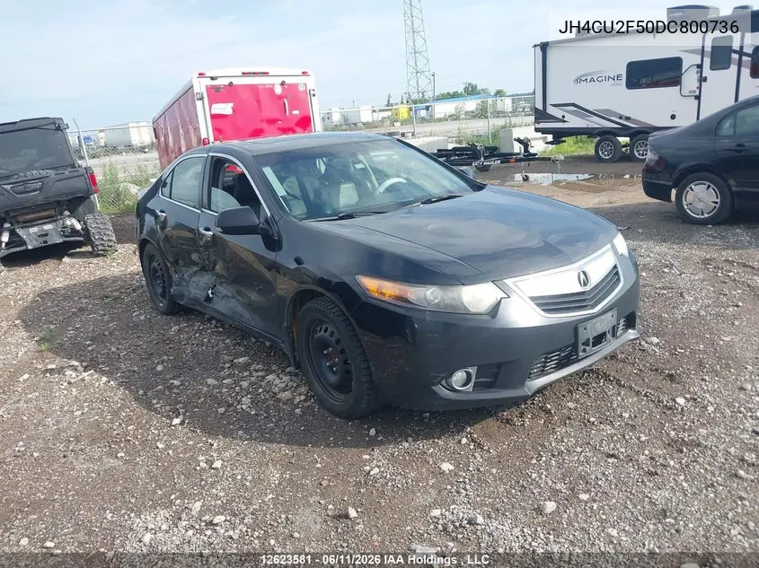 2013 Acura Tsx VIN: JH4CU2F50DC800736 Lot: 12623581