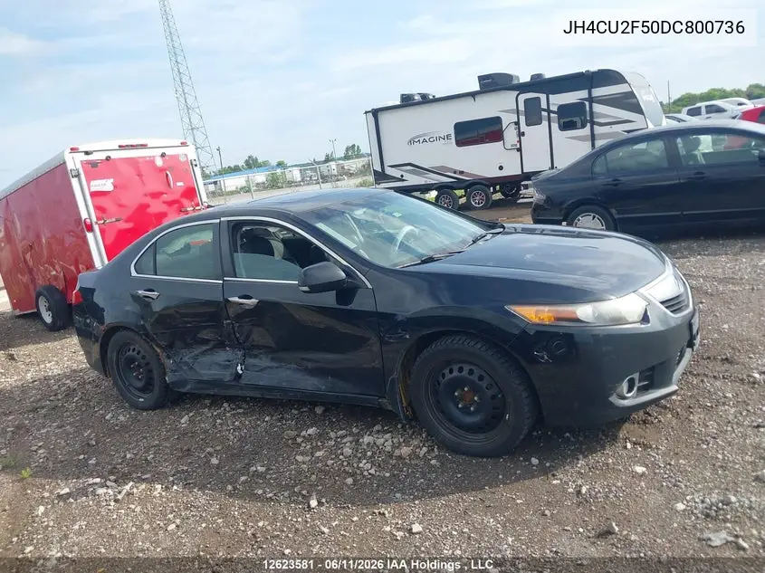 2013 Acura Tsx VIN: JH4CU2F50DC800736 Lot: 12623581