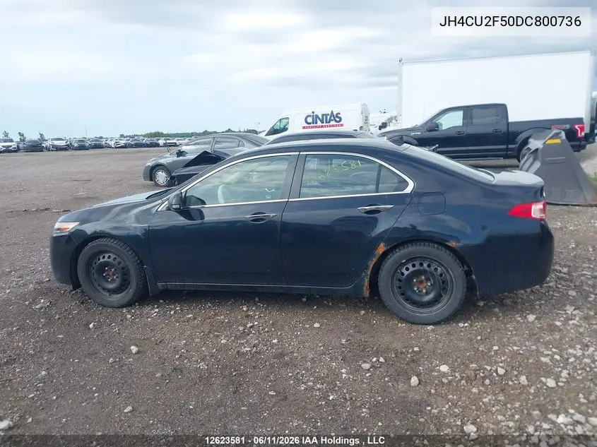 2013 Acura Tsx VIN: JH4CU2F50DC800736 Lot: 12623581