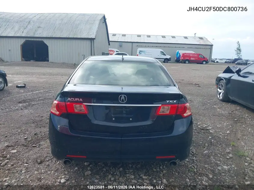 2013 Acura Tsx VIN: JH4CU2F50DC800736 Lot: 12623581