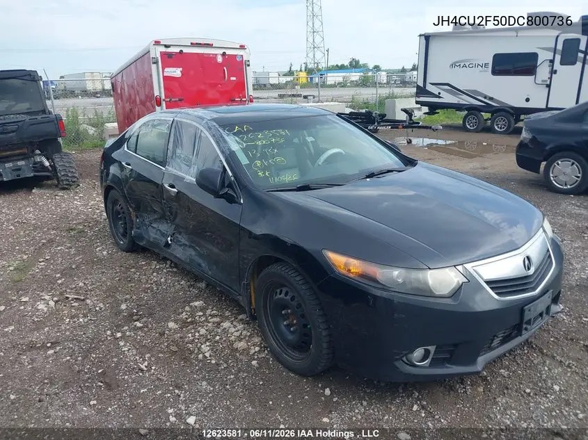 2013 Acura Tsx VIN: JH4CU2F50DC800736 Lot: 12623581