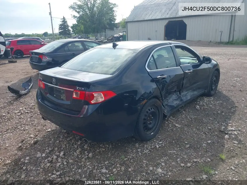 2013 Acura Tsx VIN: JH4CU2F50DC800736 Lot: 12623581