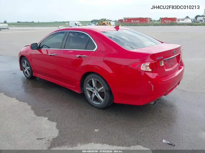 2013 Acura Tsx 2.4 VIN: JH4CU2F83DC010213 Lot: 45539106