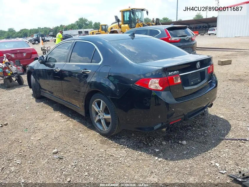 2013 Acura Tsx 2.4 VIN: JH4CU2F89DC011687 Lot: 45584055