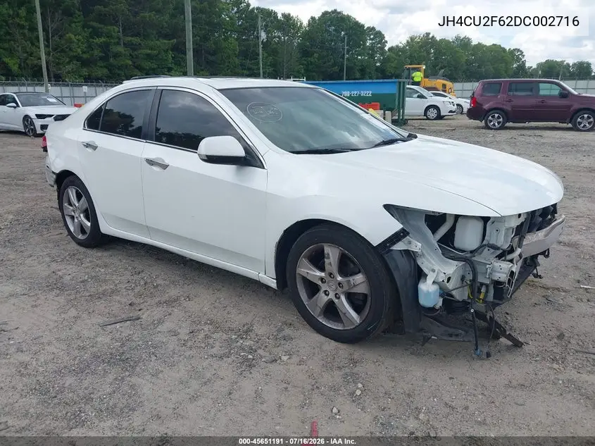 2013 Acura Tsx 2.4 VIN: JH4CU2F62DC002716 Lot: 45651191
