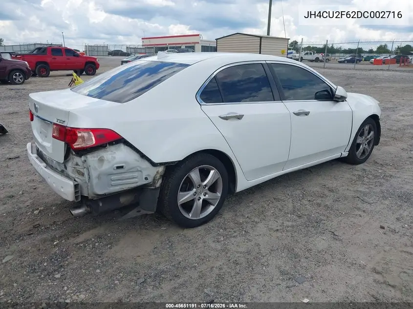 2013 Acura Tsx 2.4 VIN: JH4CU2F62DC002716 Lot: 45651191