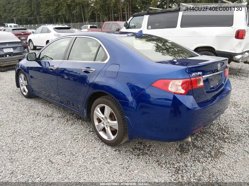 2014 Acura Tsx 2.4 VIN: JH4CU2F40EC001130 Lot: 45579863