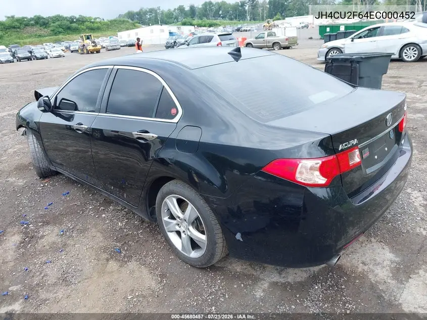 2014 Acura Tsx 2.4 VIN: JH4CU2F64EC000452 Lot: 45680457