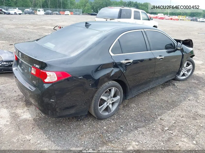 2014 Acura Tsx 2.4 VIN: JH4CU2F64EC000452 Lot: 45680457