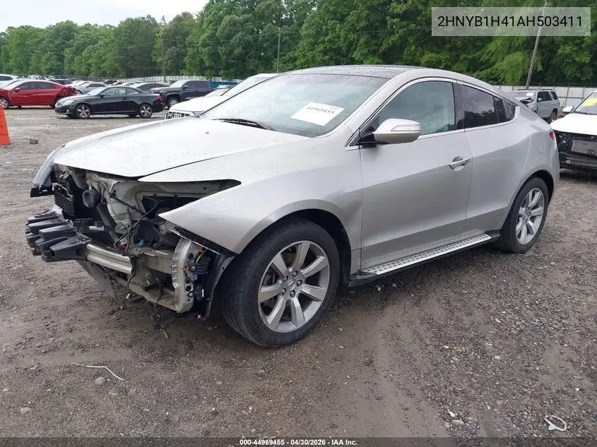2010 Acura Zdx VIN: 2HNYB1H41AH503411 Lot: 44969455