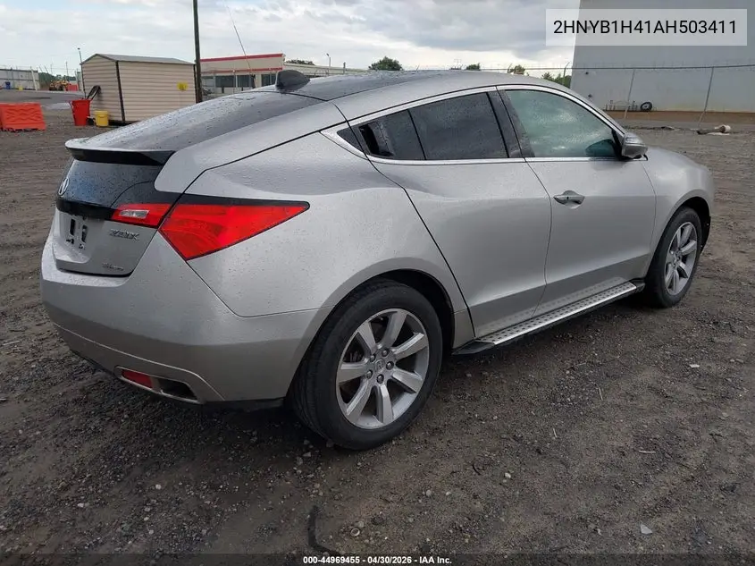 2010 Acura Zdx VIN: 2HNYB1H41AH503411 Lot: 44969455