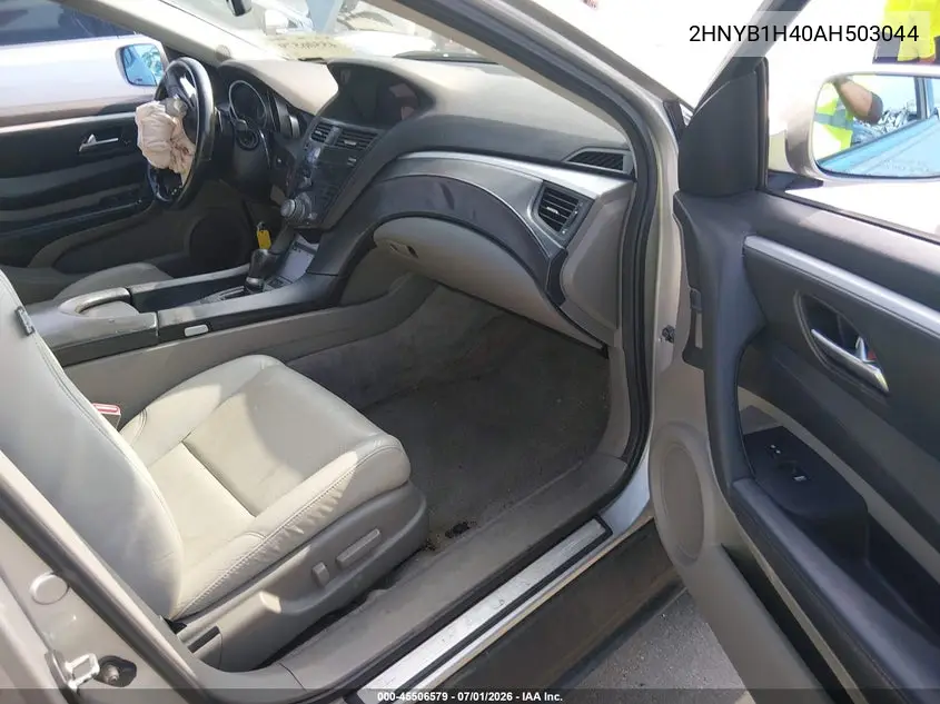 2010 Acura Zdx VIN: 2HNYB1H40AH503044 Lot: 45506579