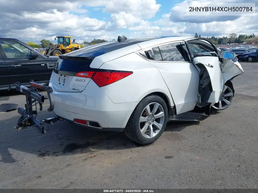 2012 Acura Zdx VIN: 2HNYB1H4XCH500784 Lot: 44774272