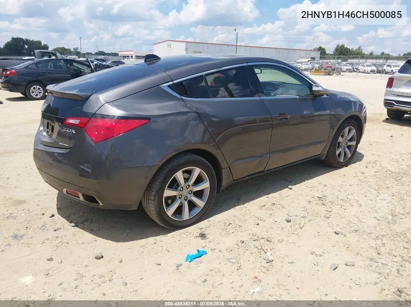 2012 Acura Zdx VIN: 2HNYB1H46CH500085 Lot: 45538211
