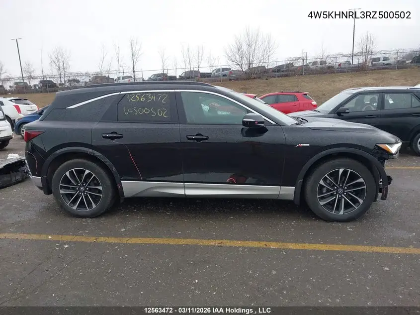 2024 Acura Zdx VIN: 4W5KHNRL3RZ500502 Lot: 12563472