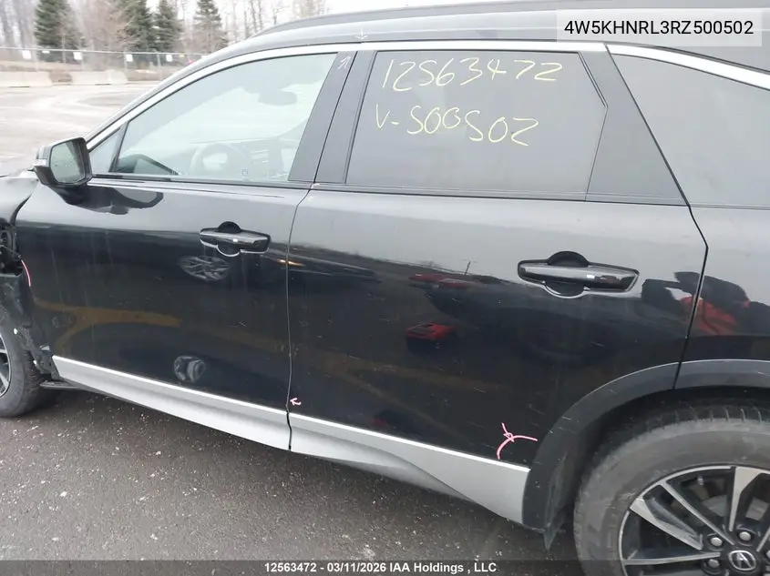 2024 Acura Zdx VIN: 4W5KHNRL3RZ500502 Lot: 12563472