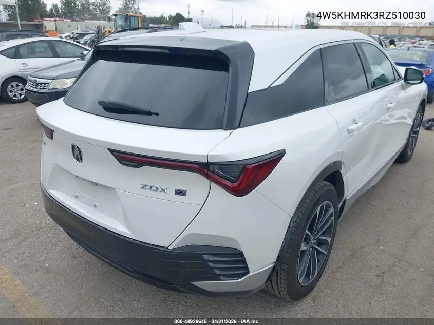 2024 Acura Zdx A-Spec VIN: 4W5KHMRK3RZ510030 Lot: 44926645