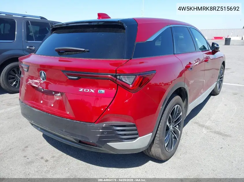 2024 Acura Zdx A-Spec VIN: 4W5KHMRK8RZ515692 Lot: 44984175