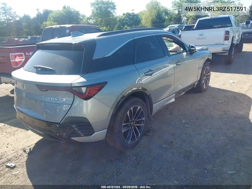 2024 Acura Zdx A-Spec VIN: 4W5KHNRL3RZ517591 Lot: 45181304