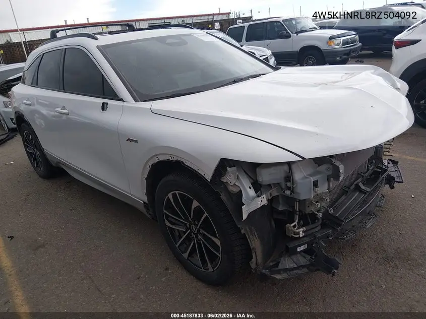 2024 Acura Zdx A-Spec VIN: 4W5KHNRL8RZ504092 Lot: 45187833