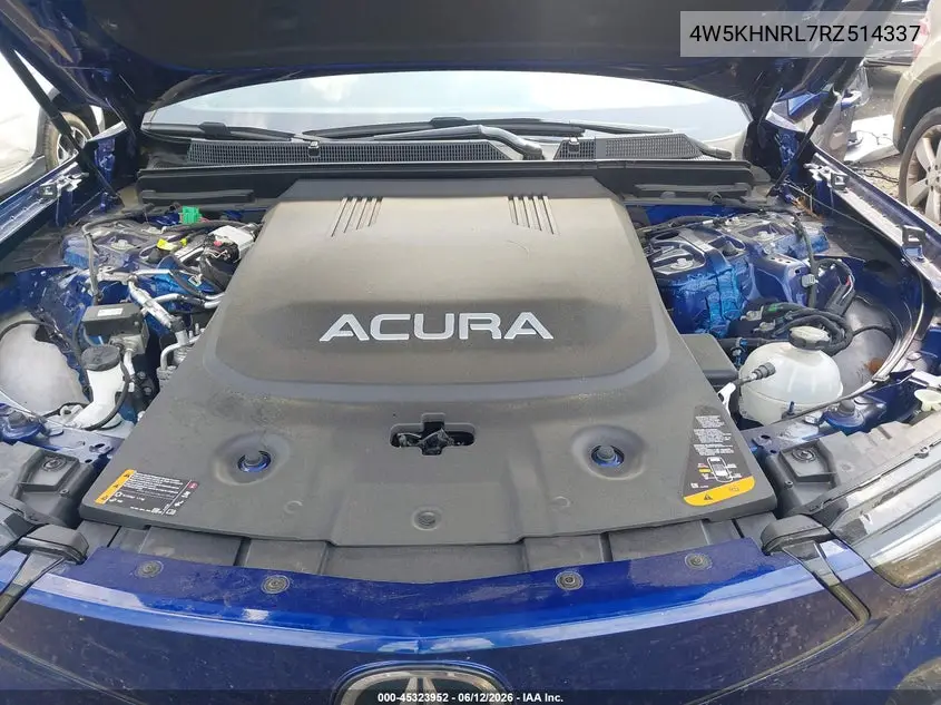 2024 Acura Zdx A-Spec VIN: 4W5KHNRL7RZ514337 Lot: 45323952