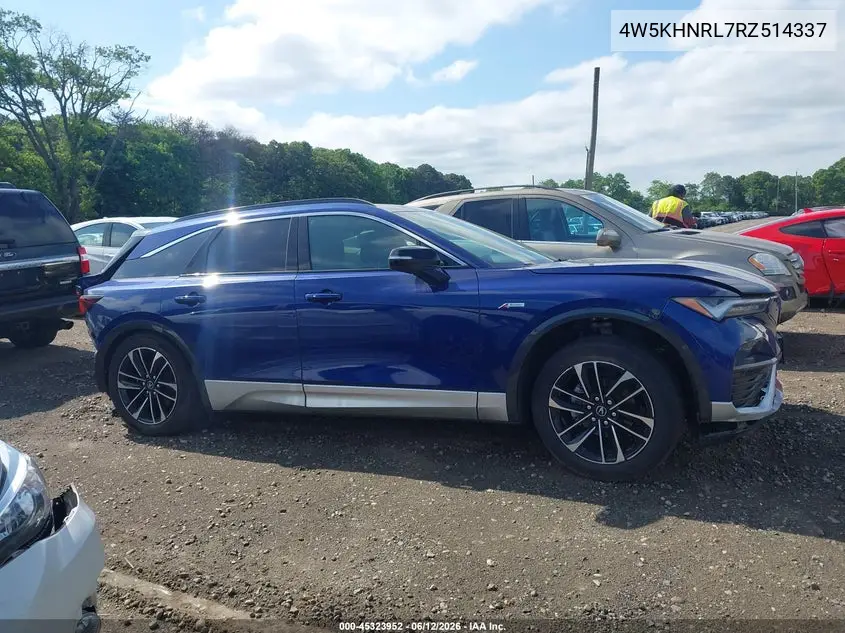 2024 Acura Zdx A-Spec VIN: 4W5KHNRL7RZ514337 Lot: 45323952