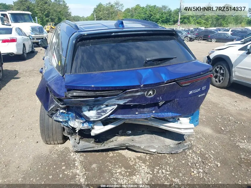 2024 Acura Zdx A-Spec VIN: 4W5KHNRL7RZ514337 Lot: 45323952