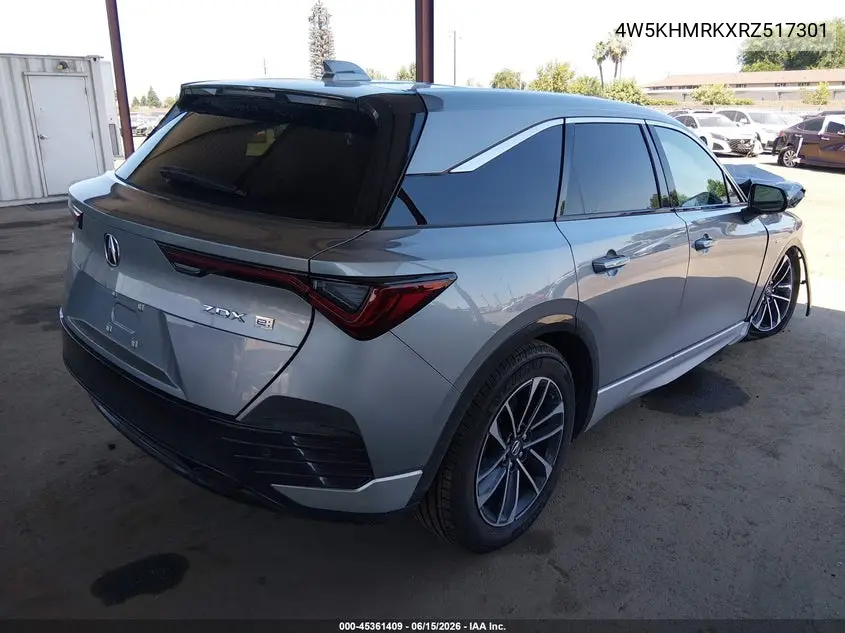 2024 Acura Zdx A-Spec VIN: 4W5KHMRKXRZ517301 Lot: 45361409