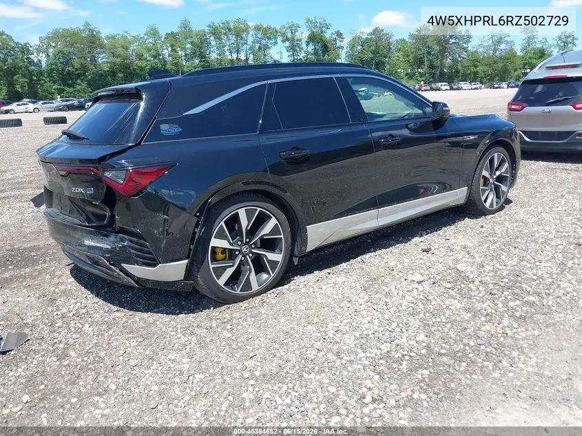2024 Acura Zdx Type S/Type S Perf. Wheel Tire VIN: 4W5XHPRL6RZ502729 Lot: 45384652
