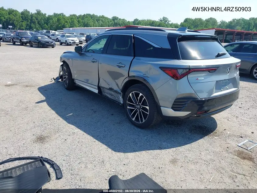 2024 Acura Zdx A-Spec VIN: 4W5KHNRL4RZ509032 Lot: 45502153