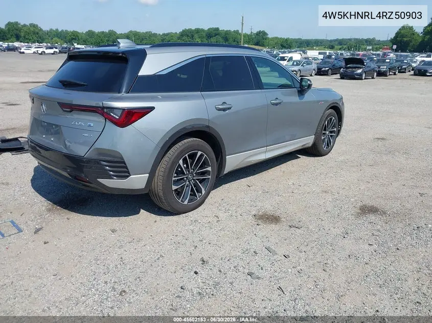 2024 Acura Zdx A-Spec VIN: 4W5KHNRL4RZ509032 Lot: 45502153