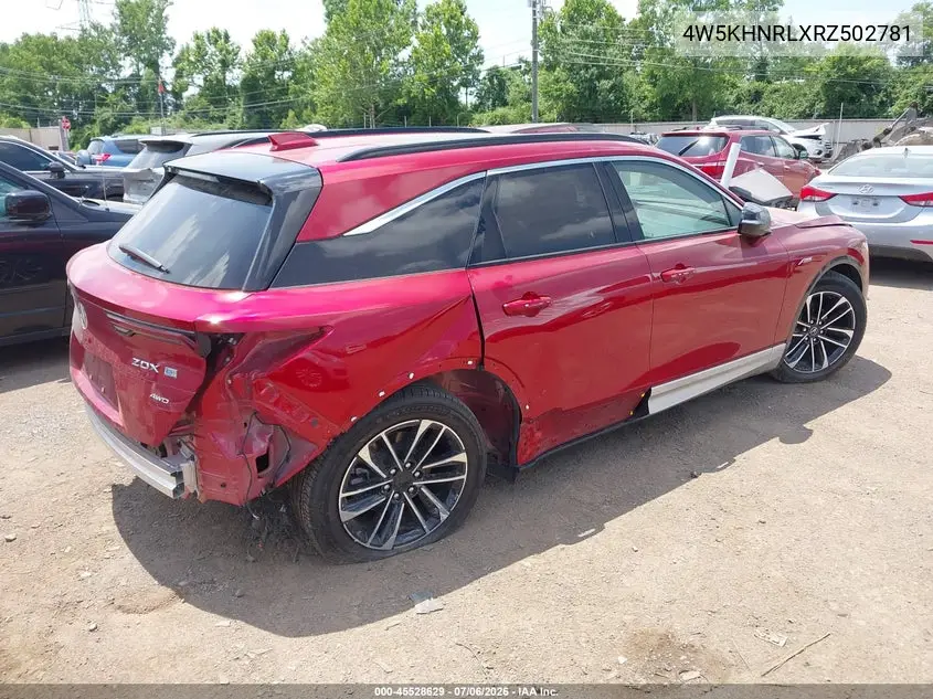 2024 Acura Zdx A-Spec VIN: 4W5KHNRLXRZ502781 Lot: 45528629