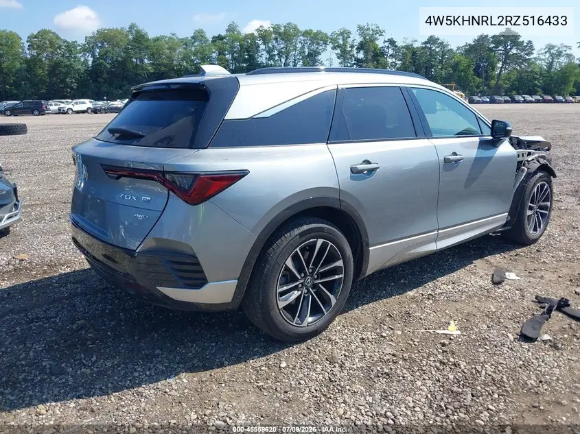 2024 Acura Zdx A-Spec VIN: 4W5KHNRL2RZ516433 Lot: 45559620