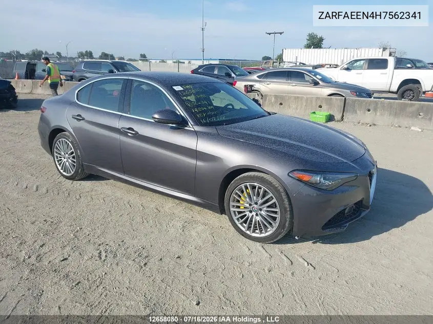 2017 Alfa Romeo Giulia Ti VIN: ZARFAEEN4H7562341 Lot: 12658080