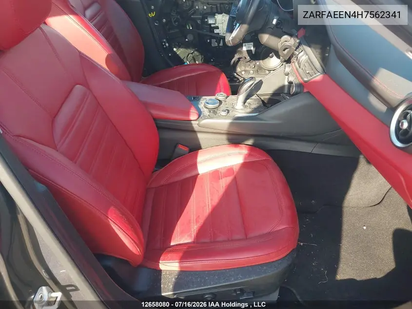 2017 Alfa Romeo Giulia Ti VIN: ZARFAEEN4H7562341 Lot: 12658080