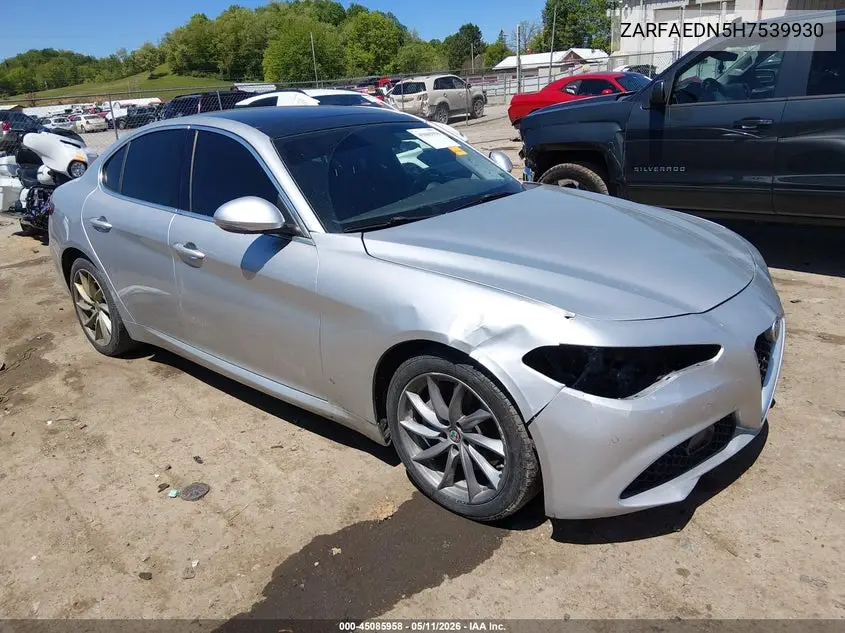 2017 Alfa Romeo Giulia Awd VIN: ZARFAEDN5H7539930 Lot: 45085958