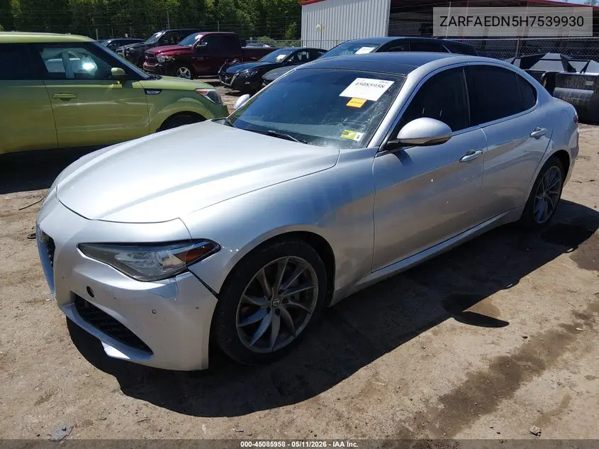 2017 Alfa Romeo Giulia Awd VIN: ZARFAEDN5H7539930 Lot: 45085958
