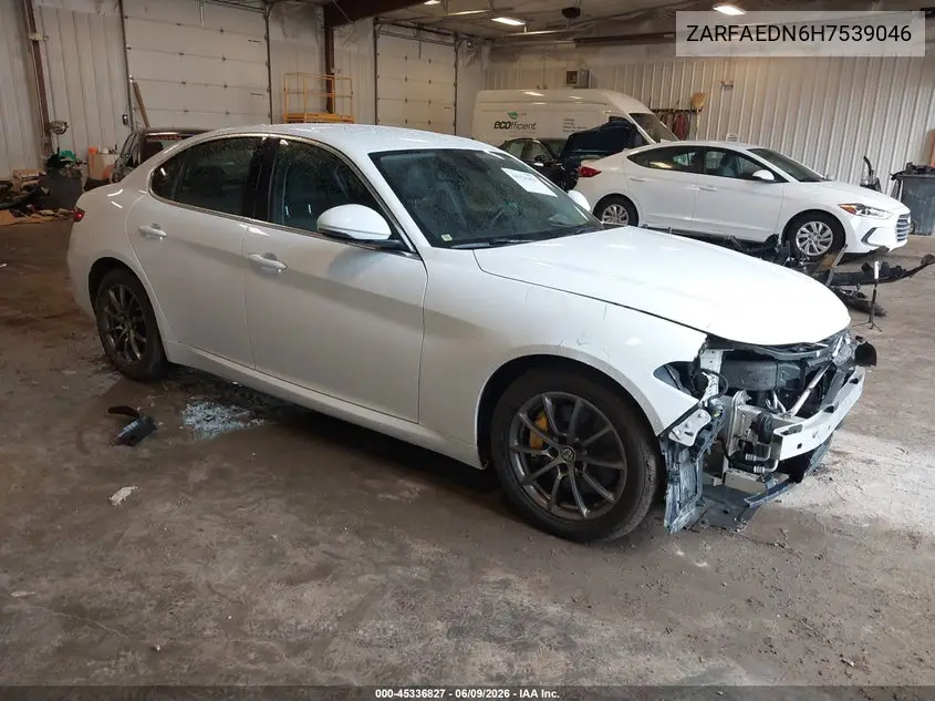 2017 Alfa Romeo Giulia Awd VIN: ZARFAEDN6H7539046 Lot: 45336827
