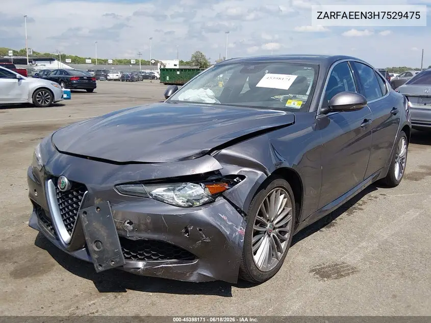 2017 Alfa Romeo Giulia Ti Awd VIN: ZARFAEEN3H7529475 Lot: 45398171