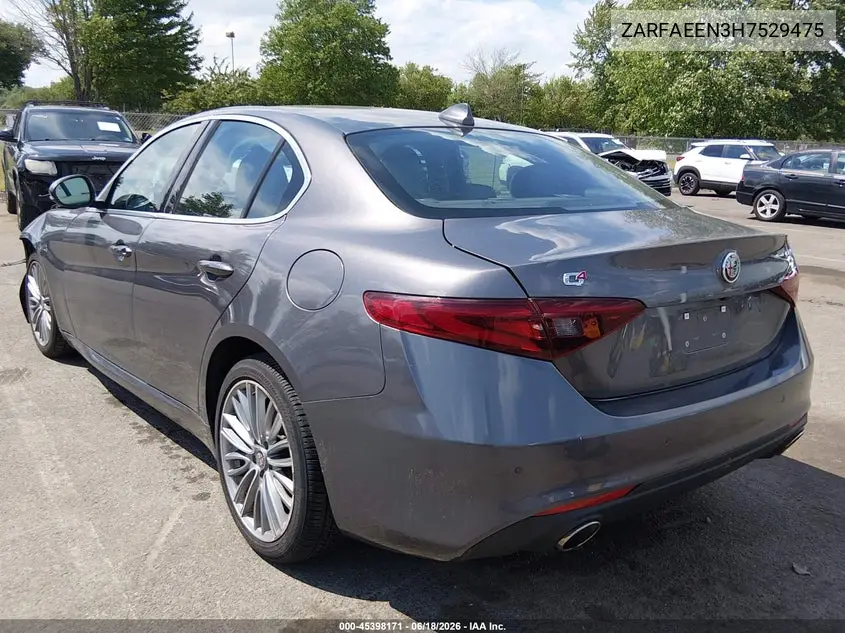 2017 Alfa Romeo Giulia Ti Awd VIN: ZARFAEEN3H7529475 Lot: 45398171