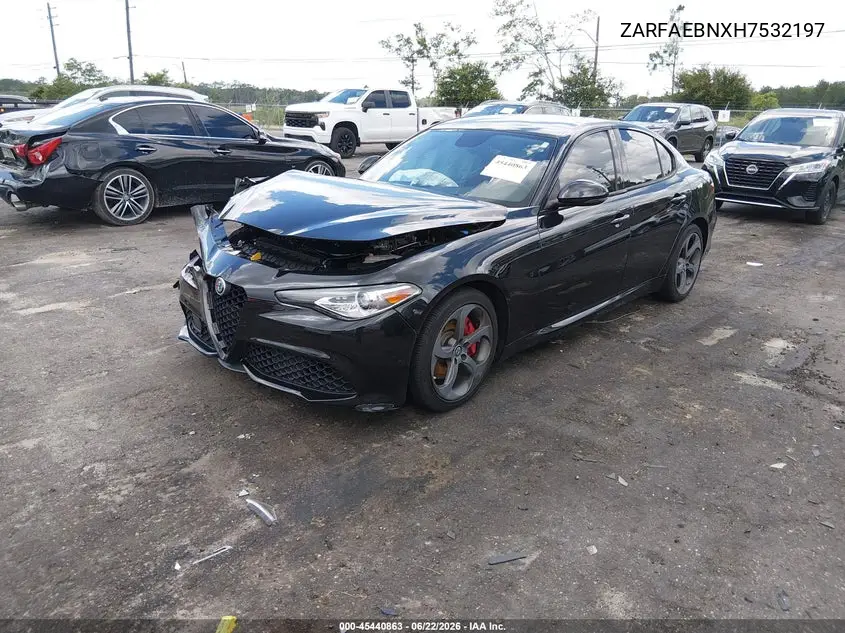 2017 Alfa Romeo Giulia Rwd VIN: ZARFAEBNXH7532197 Lot: 45440863