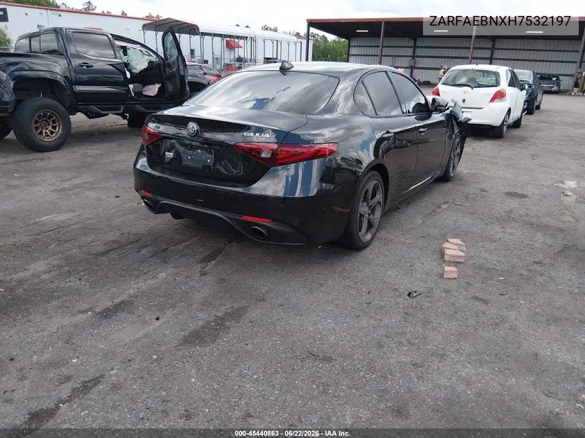2017 Alfa Romeo Giulia Rwd VIN: ZARFAEBNXH7532197 Lot: 45440863