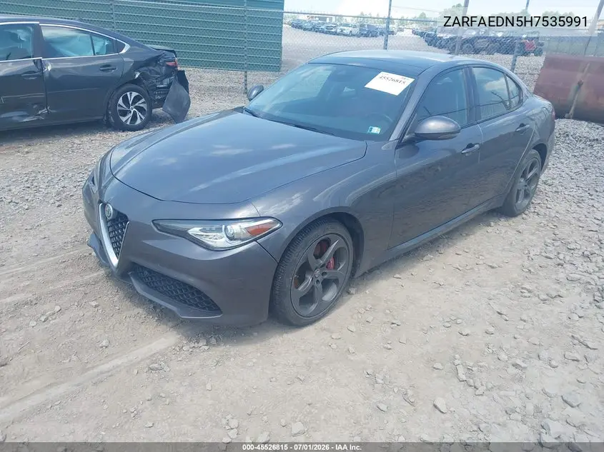 2017 Alfa Romeo Giulia Awd VIN: ZARFAEDN5H7535991 Lot: 45526815