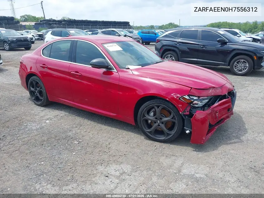 2017 Alfa Romeo Giulia Ti Awd VIN: ZARFAEEN0H7556312 Lot: 45684720