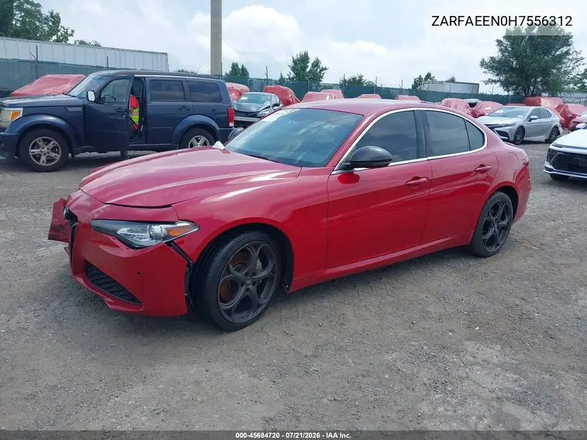 2017 Alfa Romeo Giulia Ti Awd VIN: ZARFAEEN0H7556312 Lot: 45684720