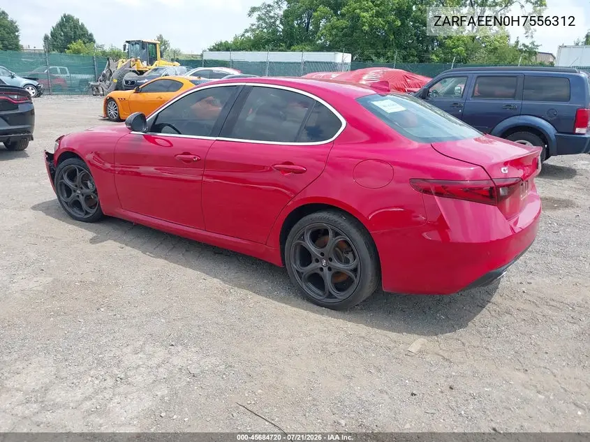 2017 Alfa Romeo Giulia Ti Awd VIN: ZARFAEEN0H7556312 Lot: 45684720