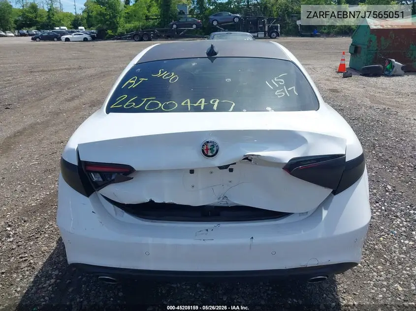 2018 Alfa Romeo Giulia Rwd VIN: ZARFAEBN7J7565051 Lot: 45208159